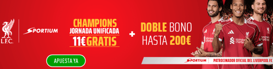 bono especial champions sportium pelotazos champions league