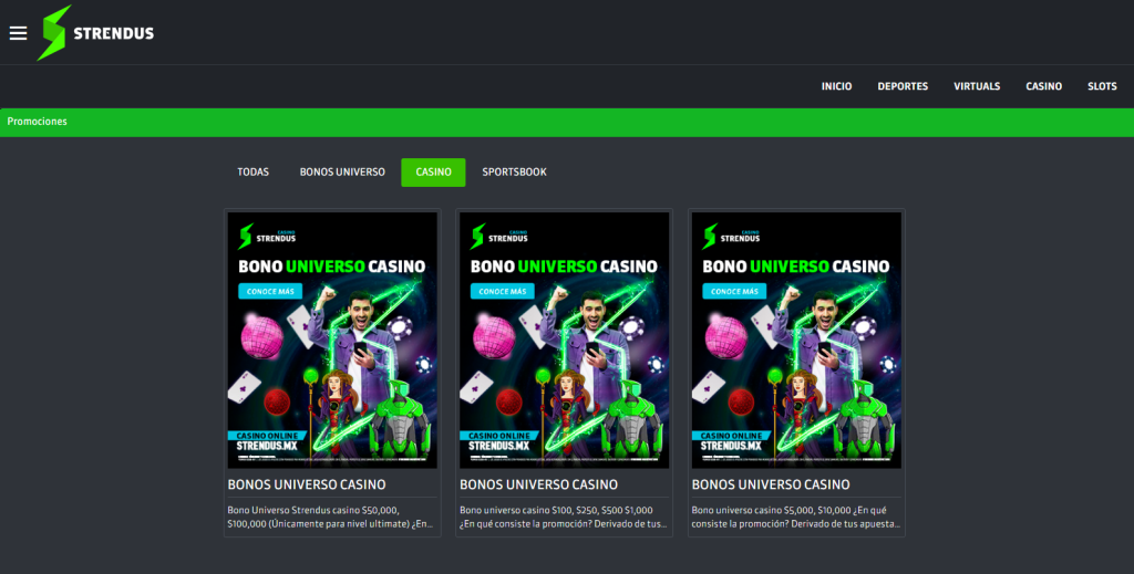 bono strendus casino
