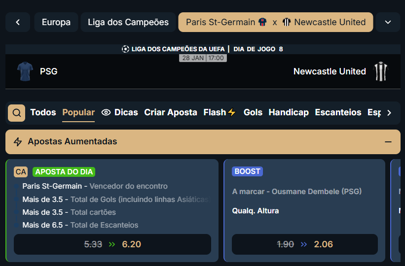 estrelabet psg x newcastle