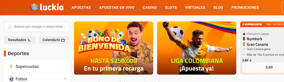 luckia bono apuestas sencillas