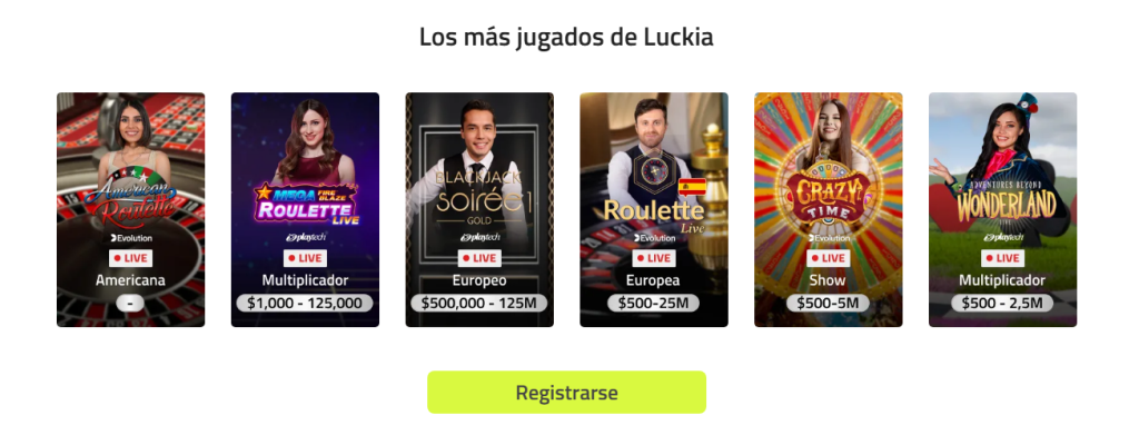 luckia bono ruleta