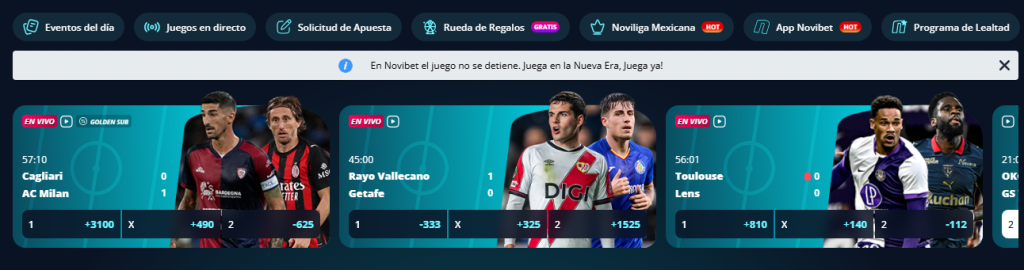 novibet bono sin depósito