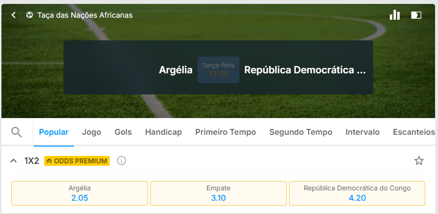 rivalo argélia x congo
