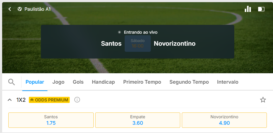 rivalo santos x novorizontino