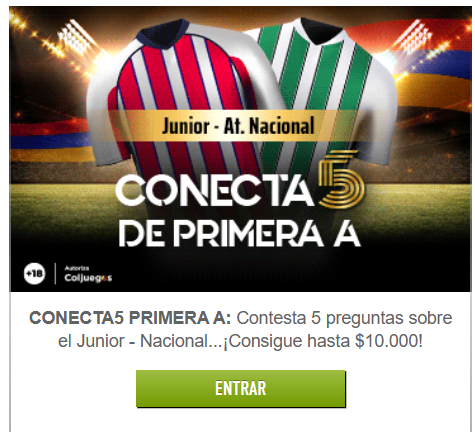 sportium conecta 5 junior atlético nacional