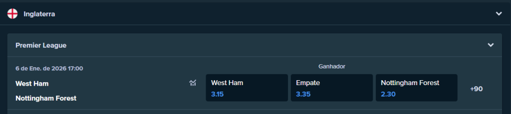 stake west ham x nottingham forest