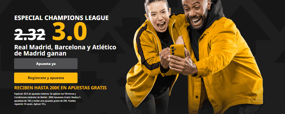 supercuota betfair champions league