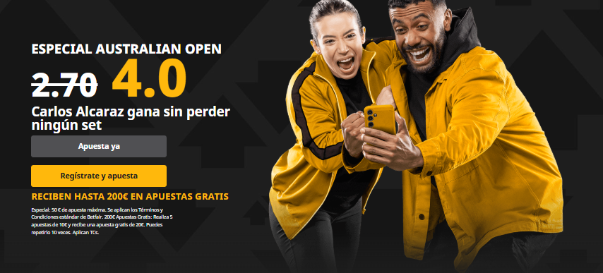 supercuota betfair final open australia