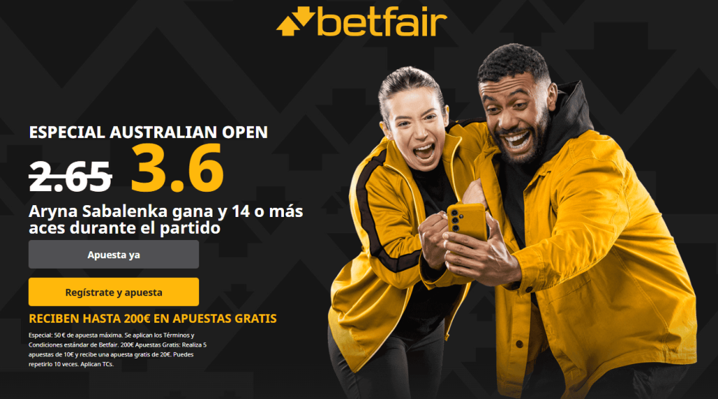 supercuota betfair sabalenka - swiatek