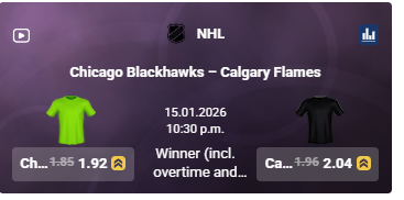 tonybet blackhawks vs flames