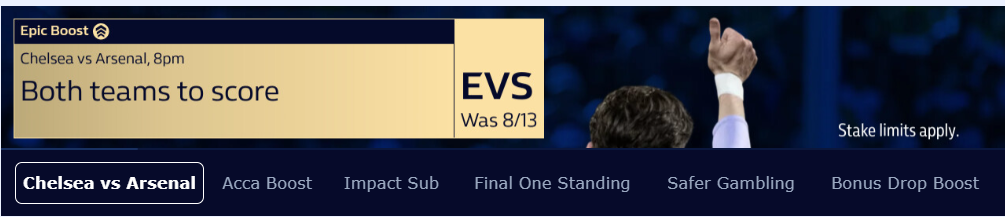 william hill chelsea vs arsenal