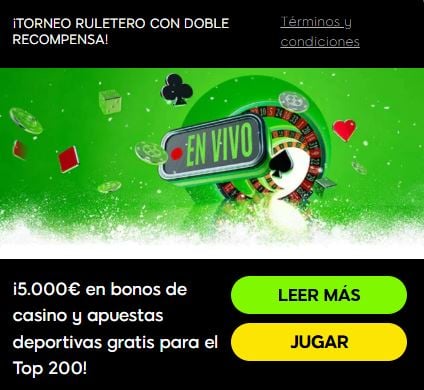 888Casino Torneo Ruletero de Playtech