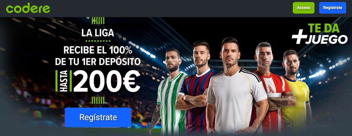 Codere bono de bienvenida