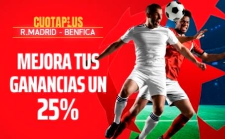 Sportium CuotaPlus Real Madrid vs Benfica