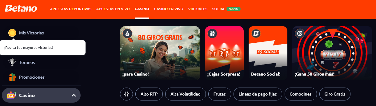 betano bono bienvenida casino