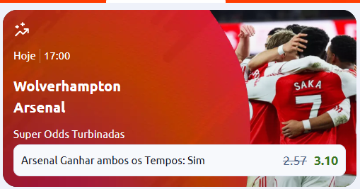 betano wolverhampton x arsenal