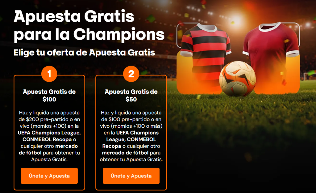 betsson apuesta gratis champions