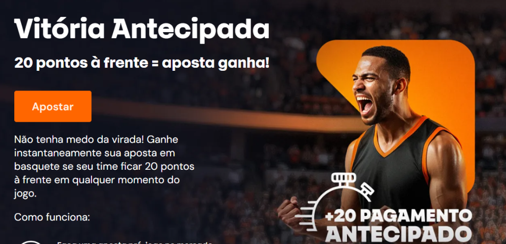 betsson pagamento antecipado +20