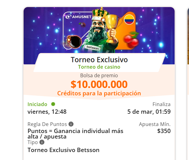 betsson torneo exclusivo
