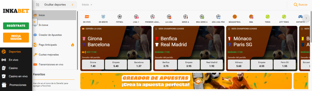 inkabet apuestas combinadas