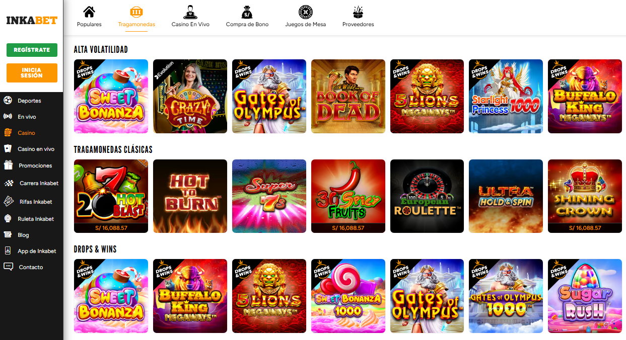 inkabet tragamonedas