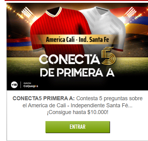 sportium conecta 5 america cali independiente