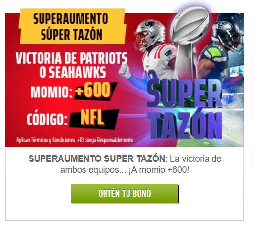 sportiumbet superaumento súper tazón