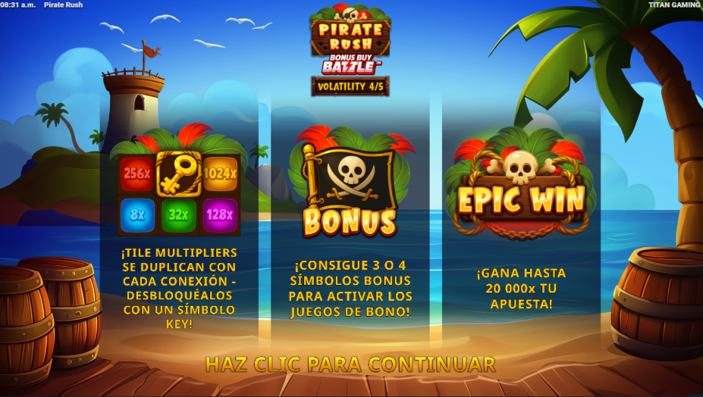 stake pirate rush