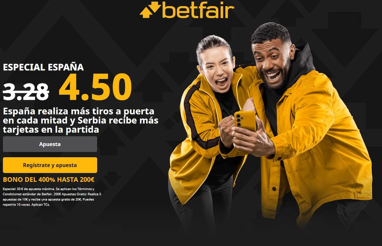 Betfair Supercuota España vs Serbia