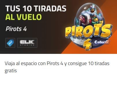 Luckia Casino Pirots 4 tiradas gratis