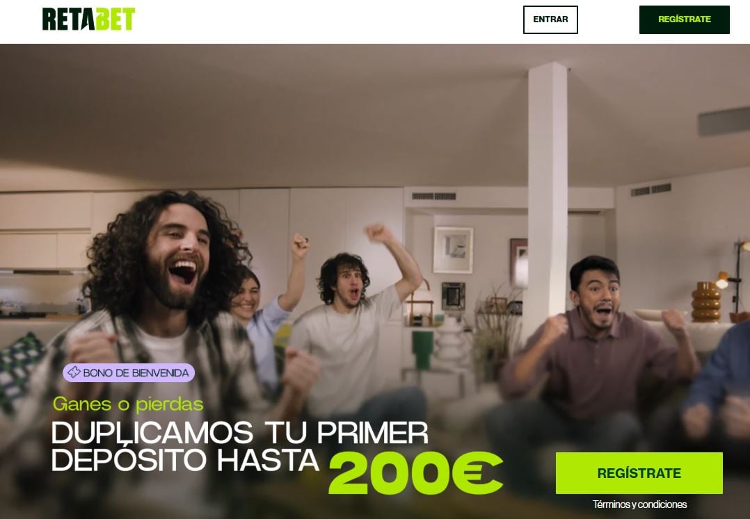 RETAbet bono de bienvenida 200€