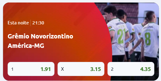 betano grêmio novorizontino x américa-mg
