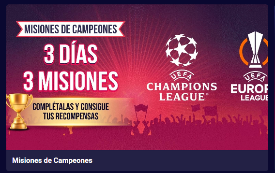 betsala misiones de campeones