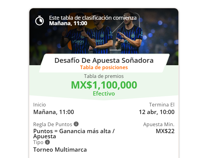 betsson desafío apuesta soñadora
