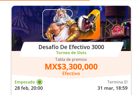 betsson desafío efectivo 3000