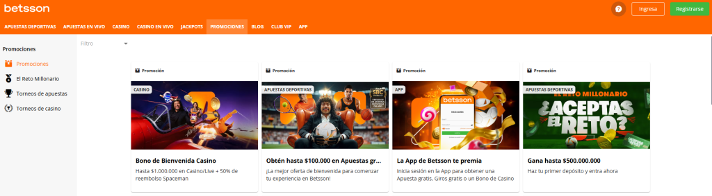 betsson ofertas fútbol