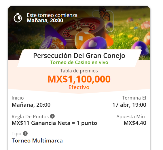 betsson persecución gran conejo