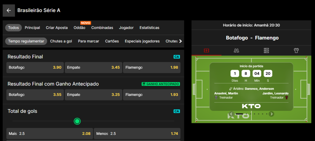 kto botafogo x flamengo