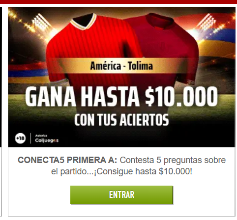 sportium conecta 5 américa tolima