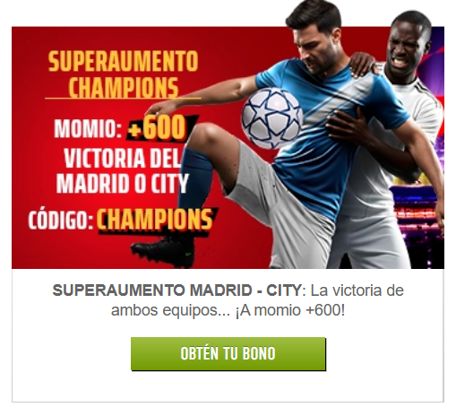 sportiumbet superaumento madrid city