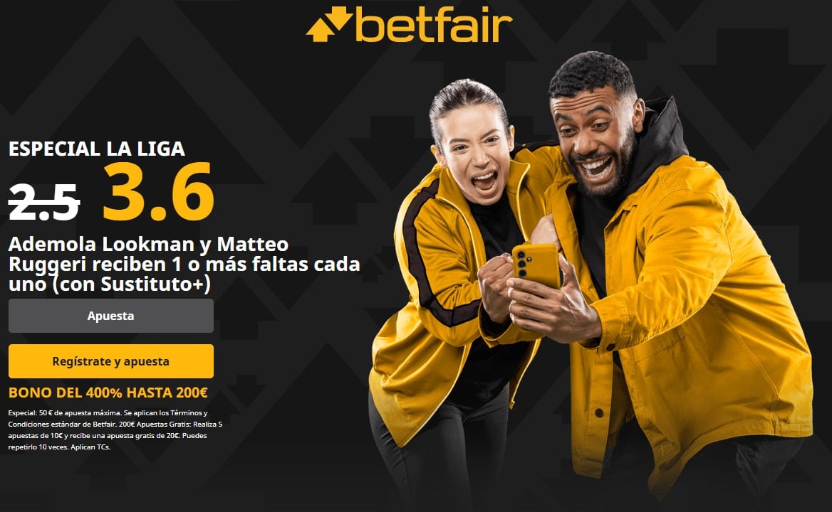 Betfair Supercuota Atlético vs Betfair
