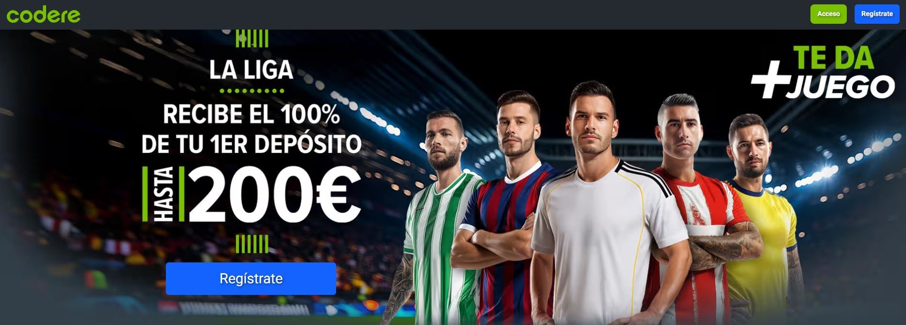 Codere bono de bienvenida