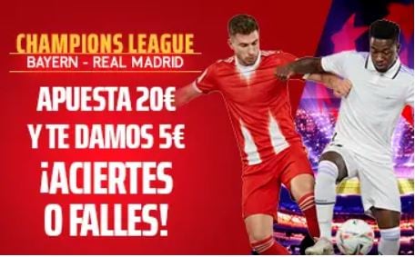 Sportium Bayern vs Real Madrid