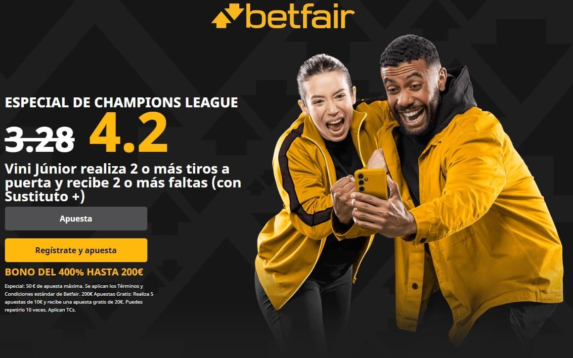 Supercuota Betfair Bayern vs Real Madrid Champions