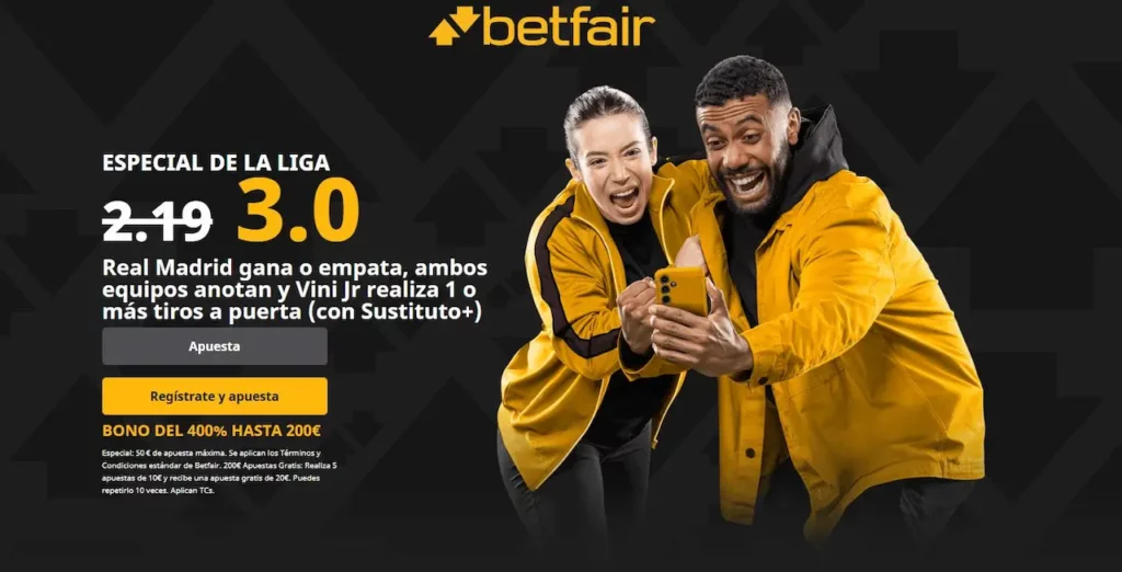 Supercuota Betfair Betis vs Real Madrid