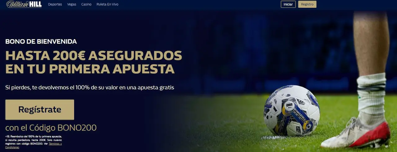 William Hill bono de bienvenida