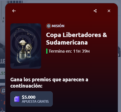 betano copa libertadores y sudamericana