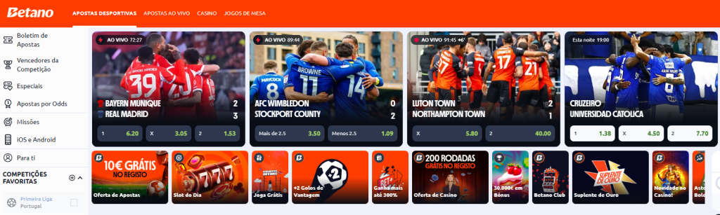 betano oferta desportiva
