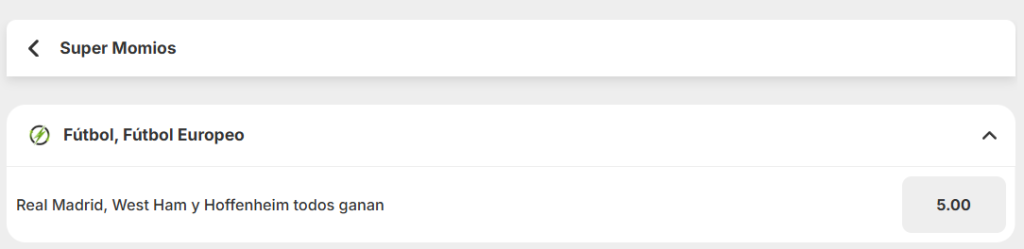 betway super momios ligas europeas