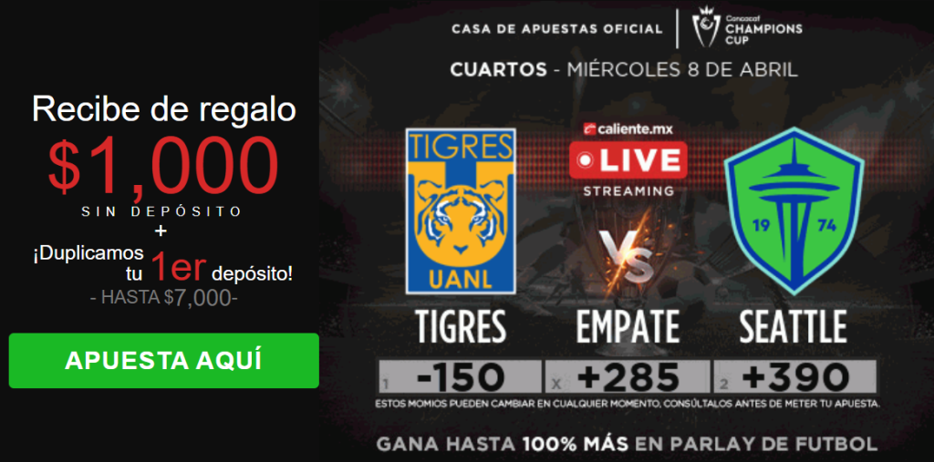 caliente tigres vs seattle